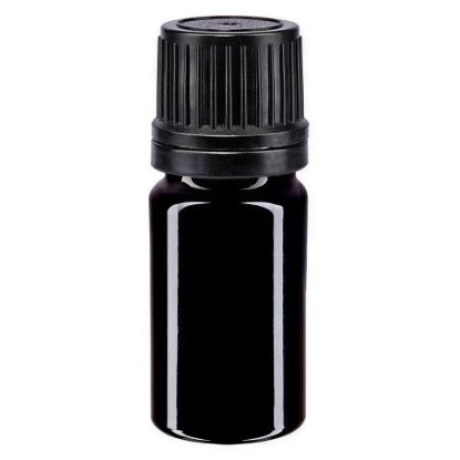 صورة Violet glass dropper bottle 5 ml with dropper insert - B2B
